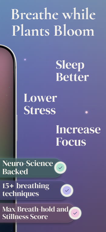 Breathe while plants bloom — guided breathing session
